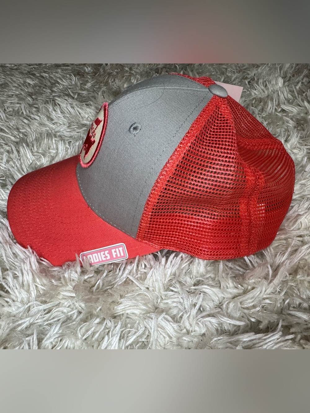 Masters Pink and Gray Ladies Fit Trucker Hat - Picture 9 of 16